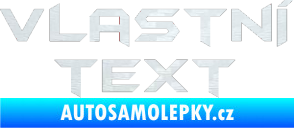 Samolepka Vlastní text - Batman 3D karbon bílý