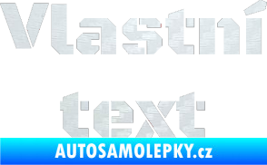 Samolepka Vlastní text - Black Ops 3D karbon bílý