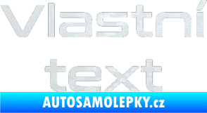 Samolepka Vlastní text - Conthrax 3D karbon bílý