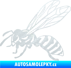 Samolepka Vosa 006 levá 3D karbon bílý