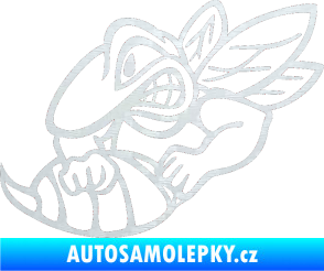 Samolepka Vosa levá 3D karbon bílý