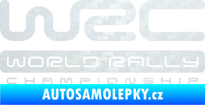 Samolepka WRC -  World Rally Championship 3D karbon bílý