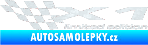 Samolepka X1 limited edition levá 3D karbon bílý