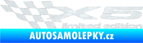 Samolepka X5 limited edition levá 3D karbon bílý