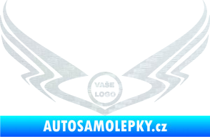 Samolepka Znak Tetování 003 3D karbon bílý