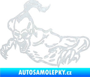Samolepka Zombík levá 3D karbon bílý