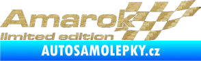 Samolepka Amarok limited edition pravá 3D karbon zlatý