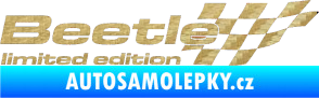 Samolepka Beetle limited edition pravá 3D karbon zlatý