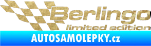 Samolepka Berlingo limited edition levá 3D karbon zlatý