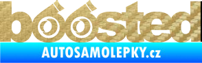 Samolepka Boosted turbo 3D karbon zlatý