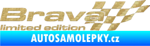 Samolepka Brava limited edition pravá 3D karbon zlatý