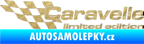 Samolepka Caravelle limited edition levá 3D karbon zlatý