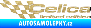 Samolepka Celica limited edition levá 3D karbon zlatý