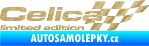 Samolepka Celica limited edition pravá 3D karbon zlatý