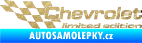 Samolepka Chevrolet limited edition levá 3D karbon zlatý
