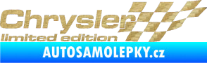 Samolepka Chrysler limited edition pravá 3D karbon zlatý