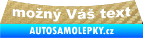 Samolepka Citroen Xm - přední 3D karbon zlatý