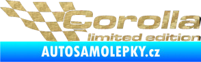 Samolepka Corolla limited edition levá 3D karbon zlatý