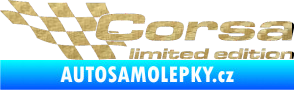 Samolepka Corsa limited edition levá 3D karbon zlatý