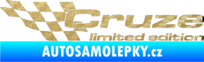 Samolepka Cruze limited edition levá 3D karbon zlatý