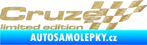 Samolepka Cruze limited edition pravá 3D karbon zlatý