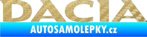 Samolepka Dacia 001 3D karbon zlatý