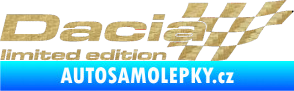 Samolepka Dacia limited edition pravá 3D karbon zlatý
