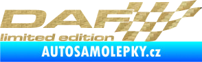 Samolepka DAF limited edition pravá 3D karbon zlatý