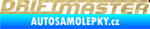 Samolepka Drift master nápis 3D karbon zlatý
