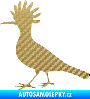Samolepka Dudek 001 levá 3D karbon zlatý