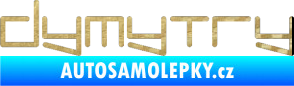 Samolepka Dymytry 002 3D karbon zlatý