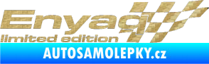 Samolepka Enyaq limited edition pravá 3D karbon zlatý