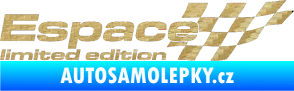 Samolepka Espace limited edition pravá 3D karbon zlatý