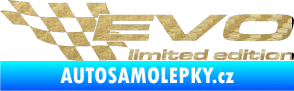 Samolepka Evo limited edition levá 3D karbon zlatý