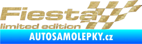 Samolepka Fiesta limited edition pravá 3D karbon zlatý