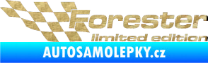 Samolepka Forester limited edition levá 3D karbon zlatý