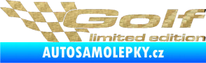 Samolepka Golf limited edition levá 3D karbon zlatý