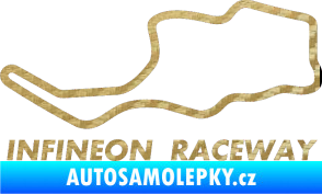 Samolepka Okruh Infineon Raceway 3D karbon zlatý