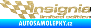 Samolepka Insignia limited edition levá 3D karbon zlatý