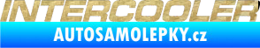 Samolepka Intercooler 3D karbon zlatý