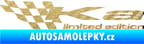 Samolepka Ka limited edition levá 3D karbon zlatý