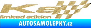 Samolepka Ka limited edition pravá 3D karbon zlatý