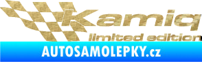 Samolepka Kamiq limited edition levá 3D karbon zlatý