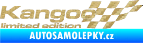 Samolepka Kangoo limited edition pravá 3D karbon zlatý