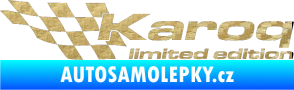 Samolepka Karoq limited edition levá 3D karbon zlatý