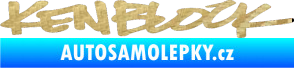 Samolepka Kenblock 3D karbon zlatý