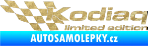 Samolepka Kodiaq limited edition levá 3D karbon zlatý