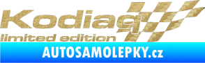 Samolepka Kodiaq limited edition pravá 3D karbon zlatý