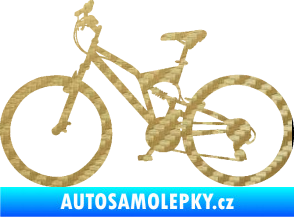 Samolepka Kolo 003 levá 3D karbon zlatý