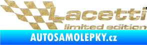 Samolepka Lacetti limited edition levá 3D karbon zlatý